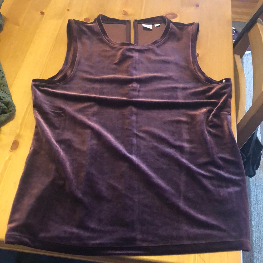 Gap size small purple velvet top